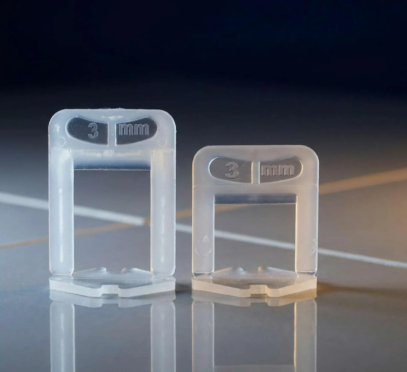 Twee buitenclips ILM-OCL-3.0 voor 3 mm voegbreedte
