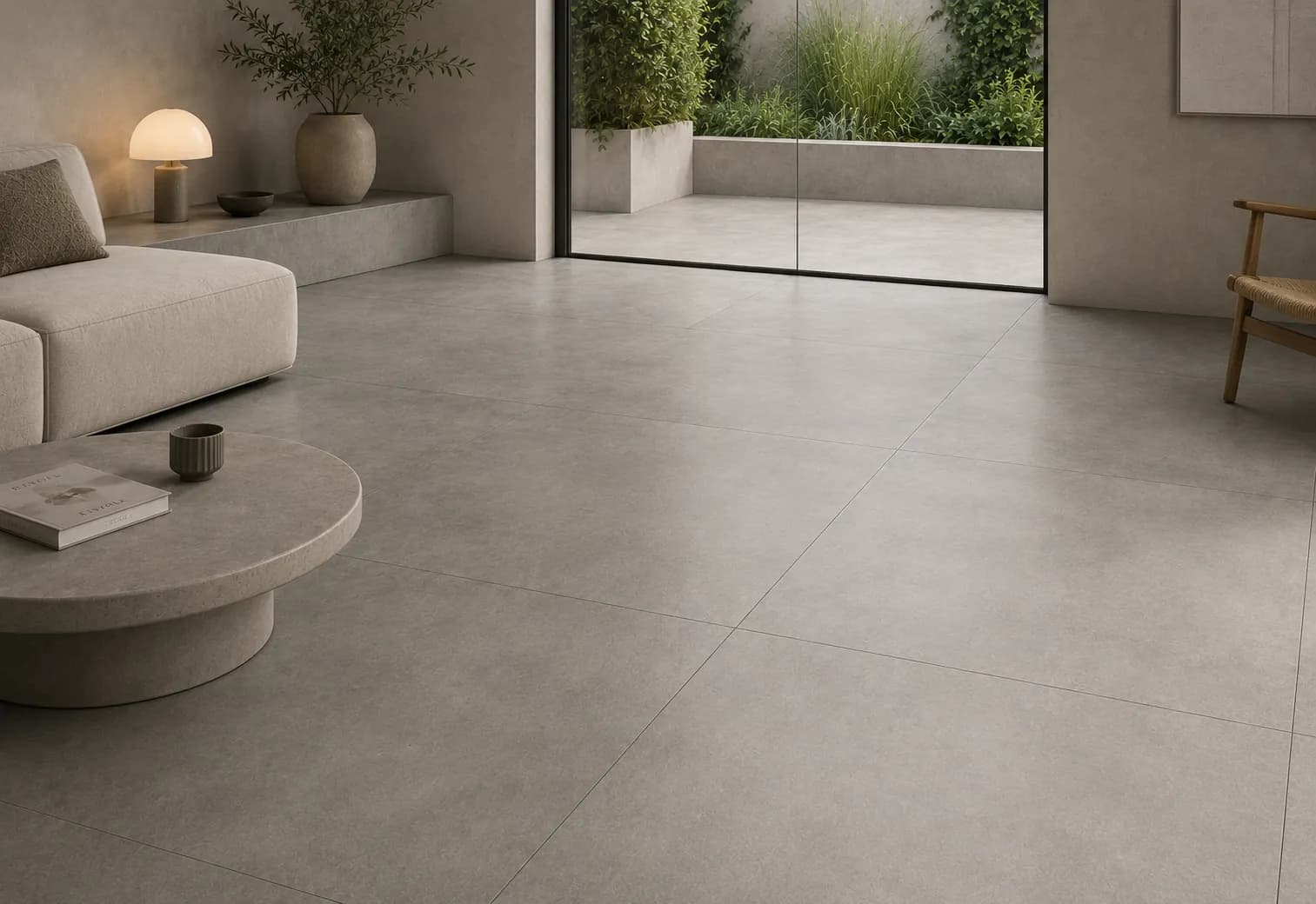 Betonlook tegels voor een strak interieur