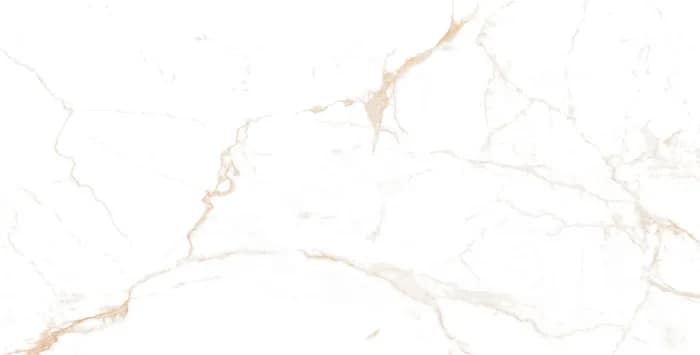 NORDA Gold Poli, carrelage ceramique effet marbre blanc avec finition poli / brillant