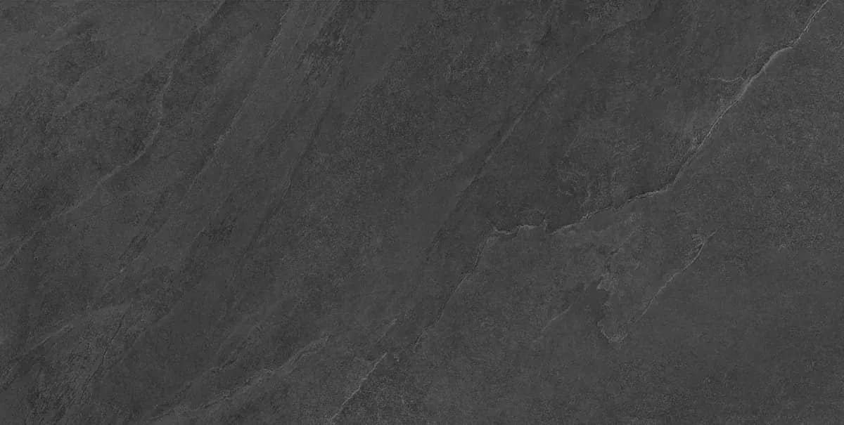 Ardesia Black, zwart natuursteenlook keramische tegel met mat afwerking