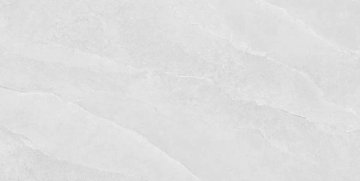 Ardesia White, white natural stone look ceramic tile with matte finish