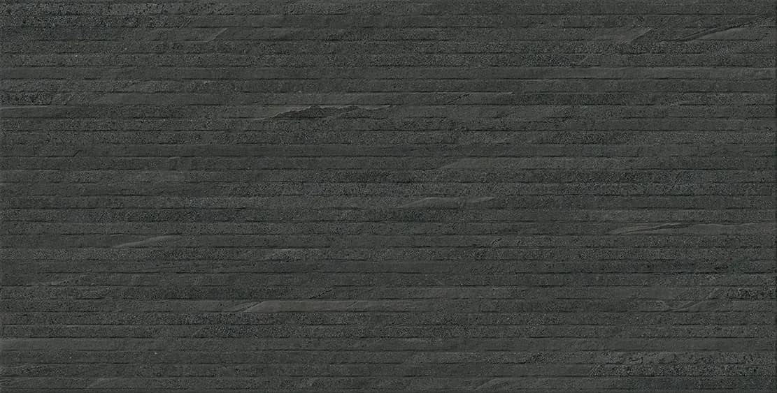 Eddystone Mica Reliëf, anthracite natural stone look ceramic tile with matte relief finish
