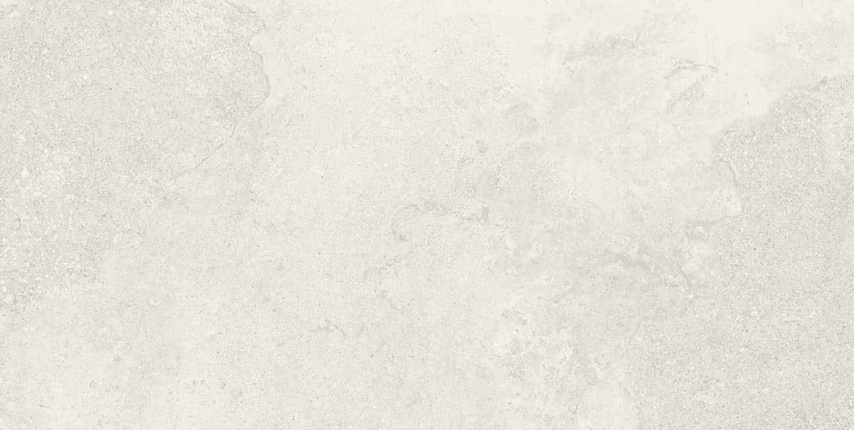 Hermes Blanco, white natural stone look ceramic tile with matte finish
