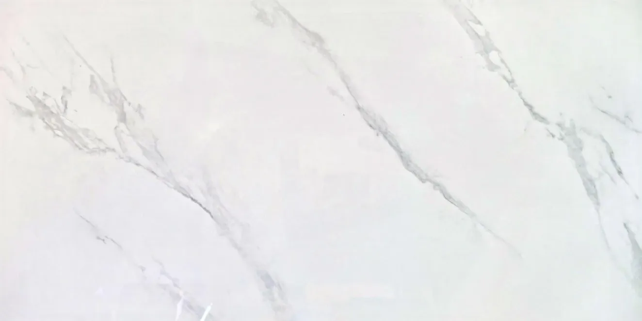 Nebbia White Poli, carrelage ceramique effet marbre blanc avec finition poli / brillant