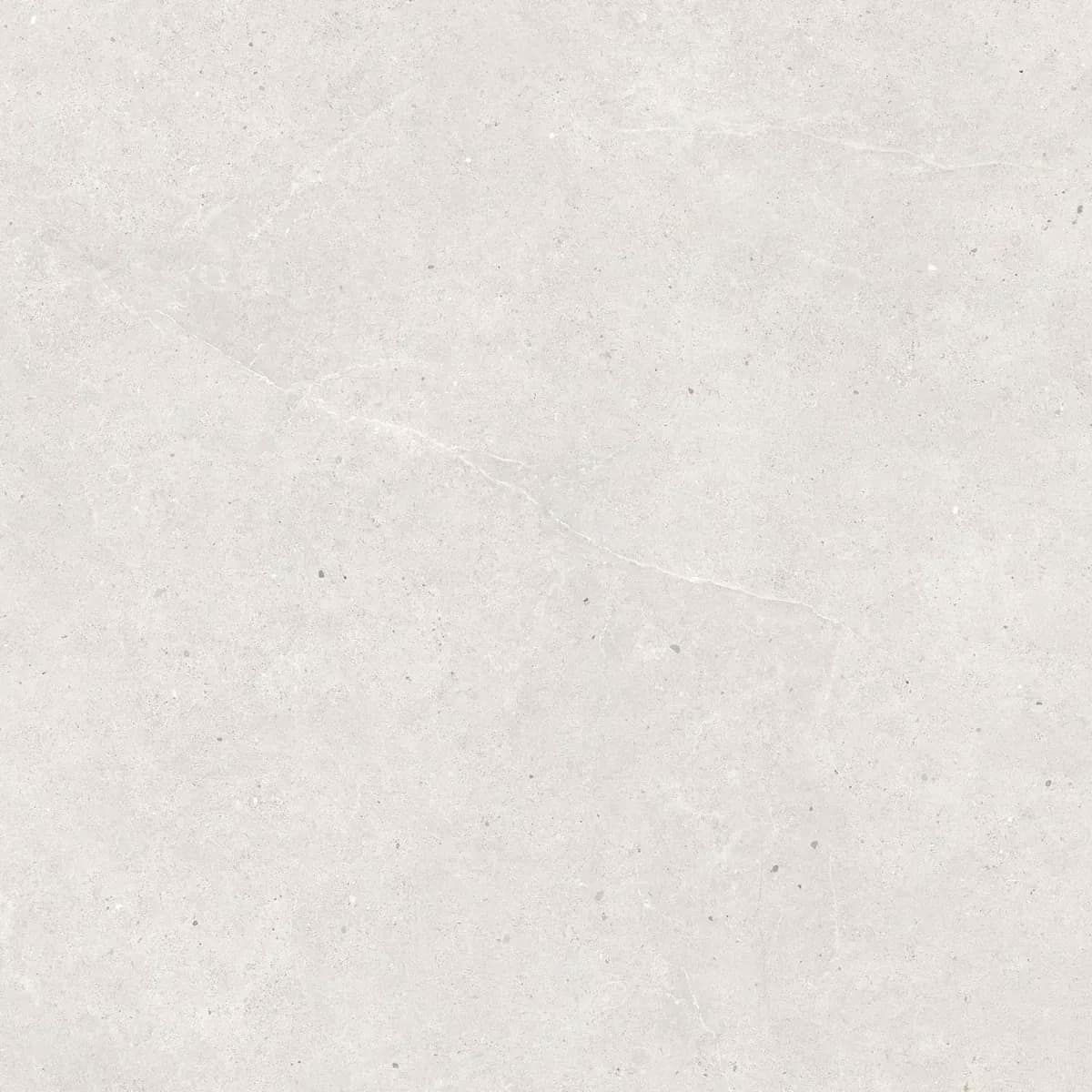 Serenna White, white natural stone look ceramic tile with matte finish